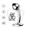 Plug anal metalico curvado Small